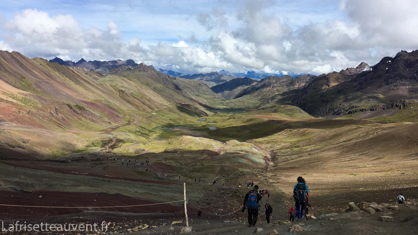 La vue sur la vallée à la montée